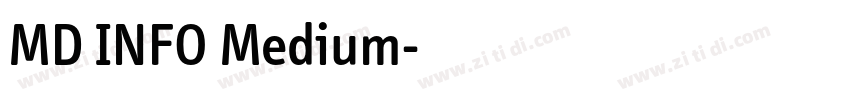 MD INFO Medium字体转换
